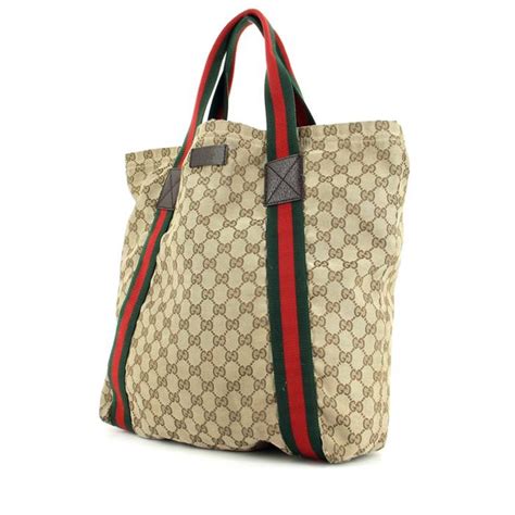 shopper gucci tela|Bolsos shopper Gucci para mujer .